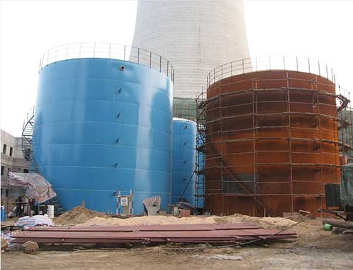 聚脲(圖1) 電廠除鹽水箱聚脲應用案例